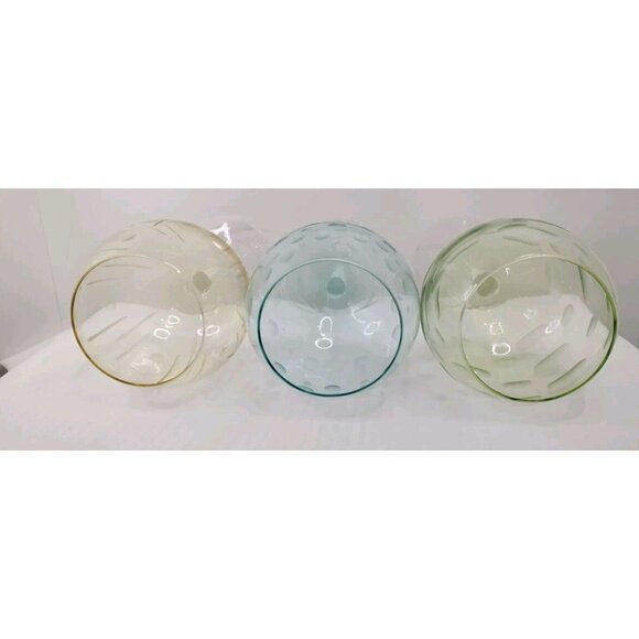 Set Of 3 Mikasa Cheers Pastel Large Balloon Wine Glasses Etched 9 1/2” - Picture 16 of 16